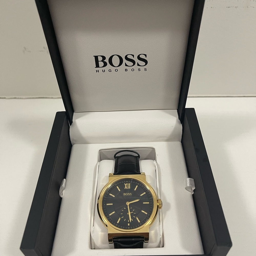 Hugo Boss Gold and Black Watch
